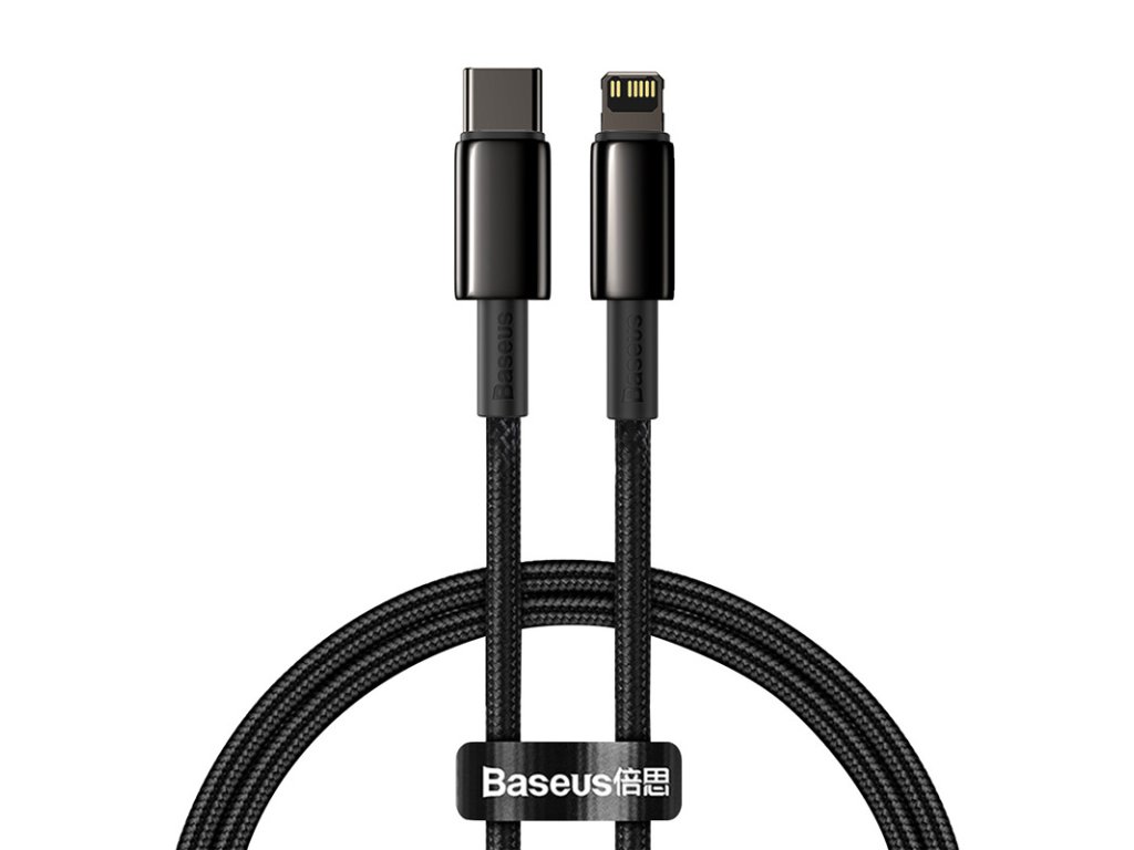 Baseus Tungsten Gold Cable Type-C to iP PD 20W 1m (černý)