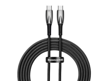 Kabel USB-C pro USB-C Baseus řady Glimmer, 100 W, 2 m (černý)