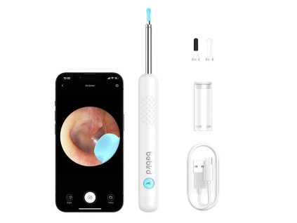 Bebird R1 Otoskop pro čištění uší s kamerou (bílý)