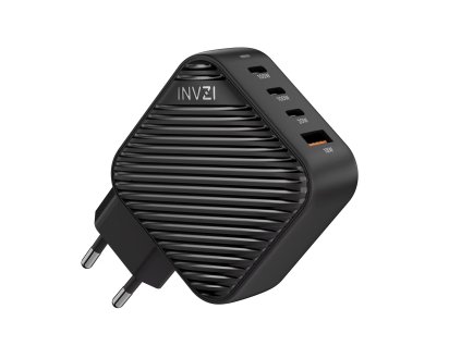 Invzi® 100W GaN II USB-C adaptér s EU koncovkou černý