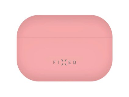 FIXED Silky ultratenké silikonové pouzdro na Airpods PRO 1 - Růžová