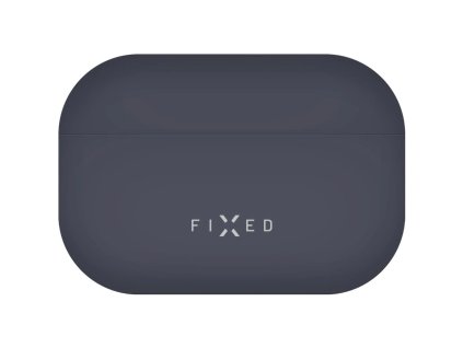 FIXED Silky ultratenké silikonové pouzdro na Airpods PRO 1 - Modrá