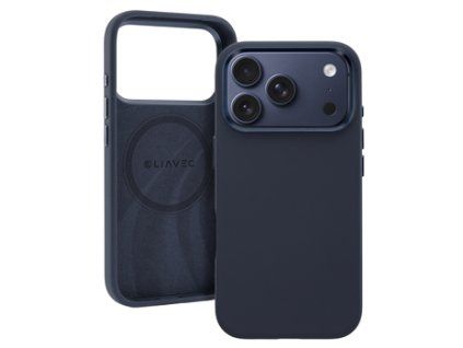 Liavec Silky MagSafe kryt pro iPhone 17 Pro - Námořní modrá