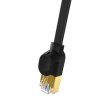 Baseus Cat 7 UTP Ethernet kabel RJ45 plochý 2 m černý