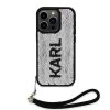 Karl Lagerfeld Sequins Reversible Zadní Kryt pro iPhone 15 Pro Max Black/Silver