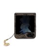 Guess 4G Charm Zadní Kryt pro Samsung Galaxy Z Flip 5 Brown