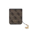 Guess 4G Charm Zadní Kryt pro Samsung Galaxy Z Flip 5 Brown