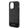 Guess PU 4G Stripe MagSafe Zadní Kryt pro iPhone 15 Pro Max Black