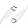Cable Choetech IP0040 USB-C to Lightning PD18/30W 1,2m (white)
