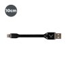 Ksix nabíjecí a datový kabel USB na Lightning, MFi, 10cm, černá