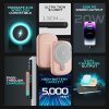 Pixy Go® Magsafe,Qi powerbanka 5000mAh, růžová