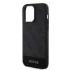 Guess PU 4G Stripe MagSafe Zadní Kryt pro iPhone 15 Pro Black