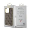 Guess 4G Charm Zadní Kryt pro iPhone 15 Pro Max Brown