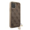 Guess 4G Charm Zadní Kryt pro iPhone 12 Pro Max 6.7 Brown