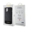 Guess PU 4G Stripe MagSafe Zadní Kryt pro iPhone 15 Black