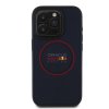 Red Bull PU Leather Red Ring MagSafe Zadní Kryt pro iPhone 15 Pro Navy