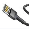 Lightning kabel USB (oboustranný) Baseus Cafule 2,4A 1 m (šedo-černý)