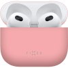 FIXED Silky ultratenké silikonové pouzdro pro Airpods 3 Růžová