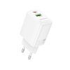 Borofone BN29 dual (USB-A/USB-C) adaptér (30 W) Bílá