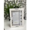 35290 guess pc script and white pearls zadni kryt pro iphone 13 mini transparent
