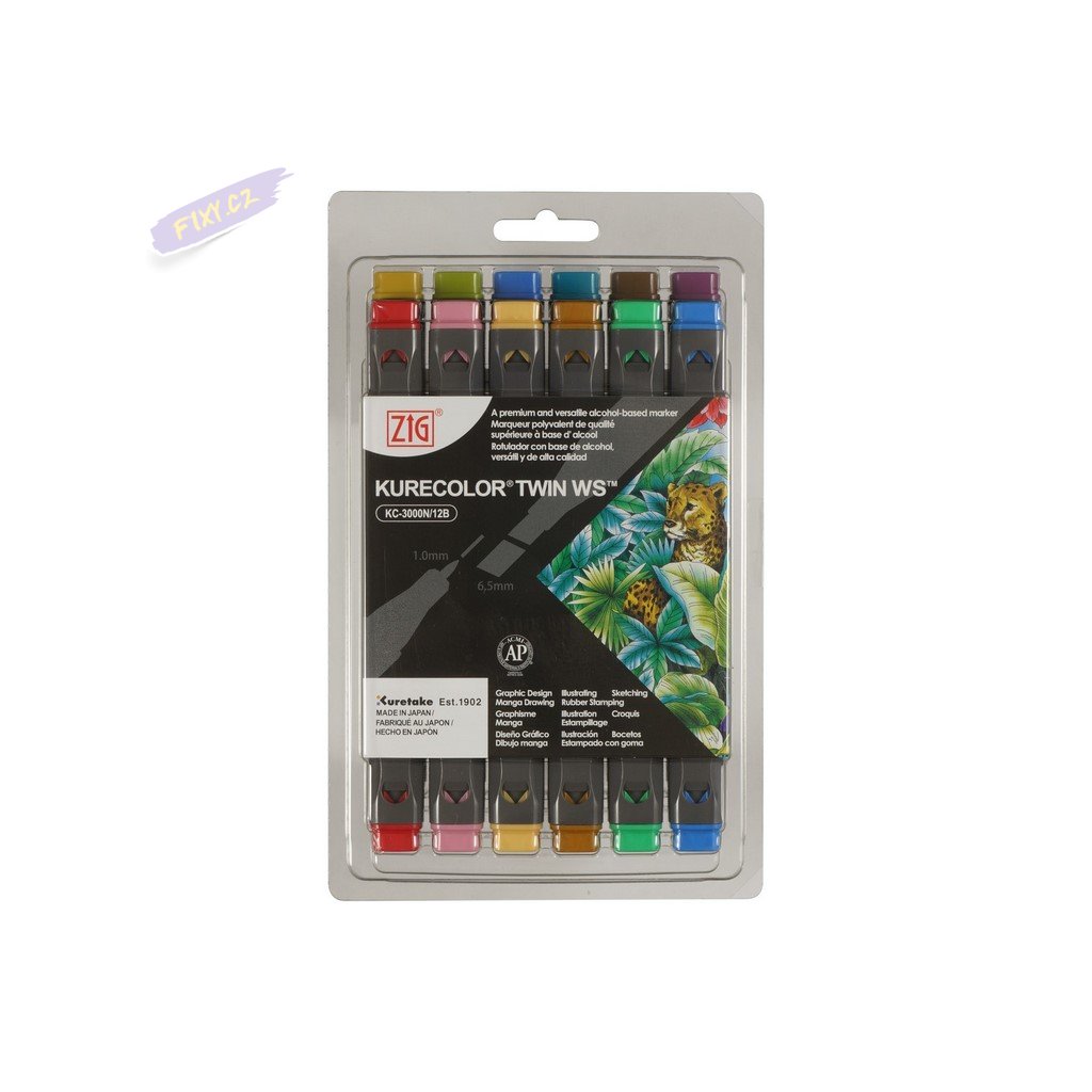 12228 2 kuretake zig kurecolor twin 12ks dull colors