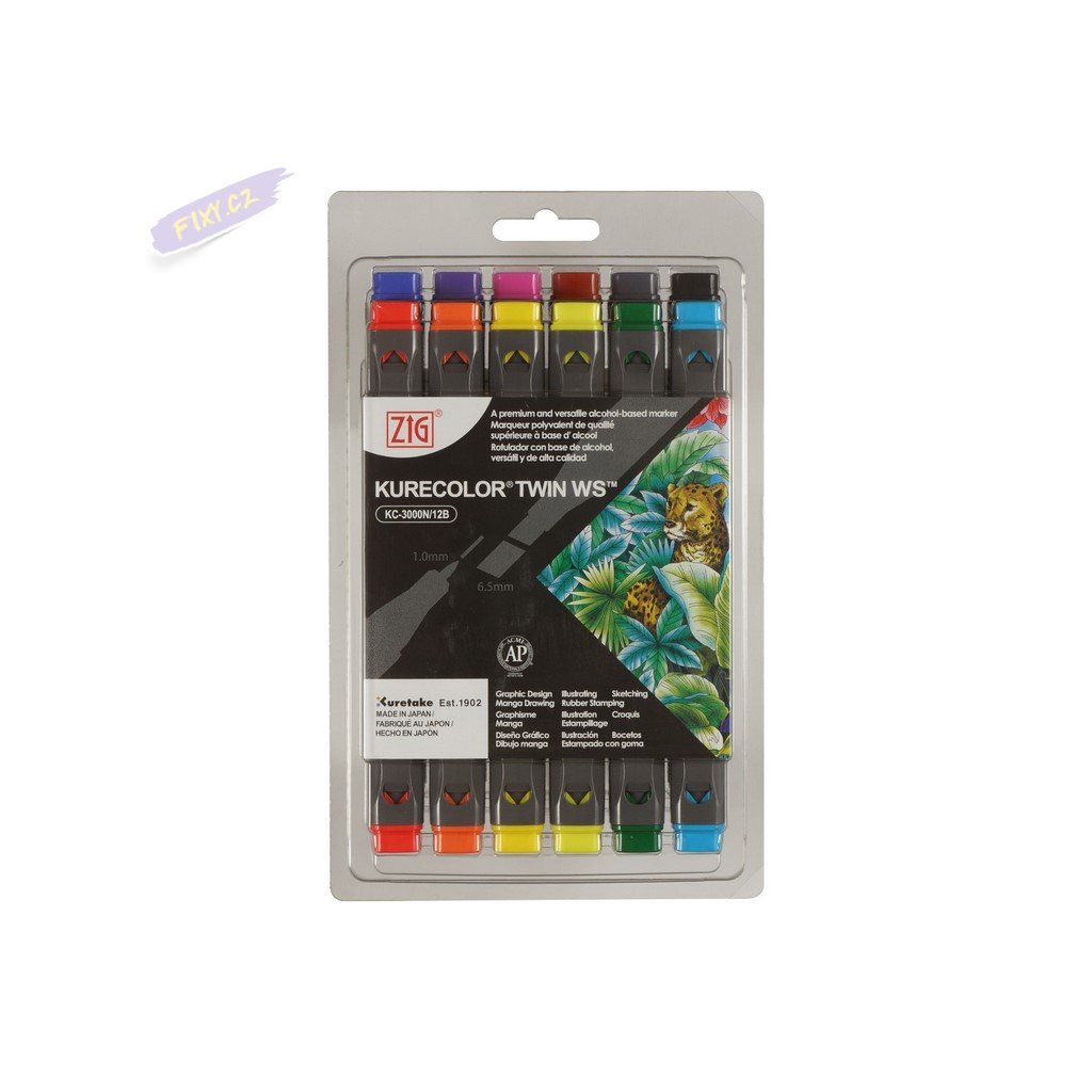 12234 2 kuretake zig kurecolor twin 12ks natural colors