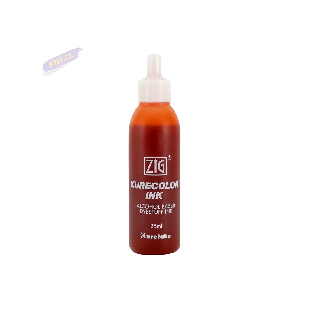 13203 1 kuretake zig kurecolor refill ink 25ml 407 orange
