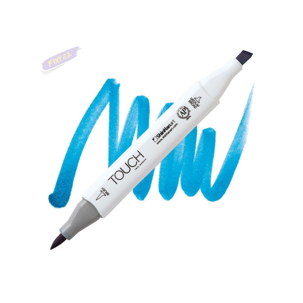 2394 2 b261 primary cyan touch twin brush marker