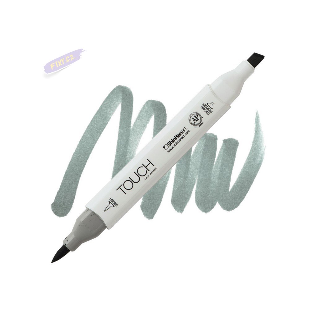 2454 2 gg5 green grey touch twin brush marker