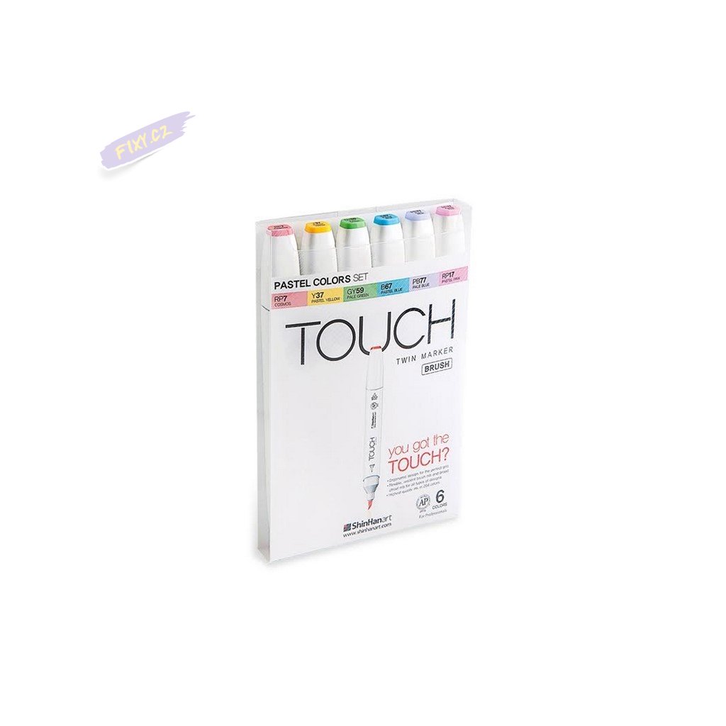 2715 3 touch twin brush marker 6ks pastelove tony