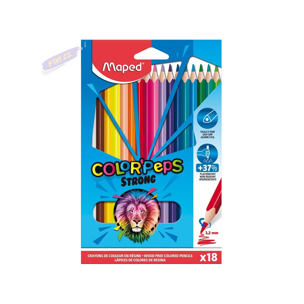 Crayons de couleur permanents x18 - Carand'Ache