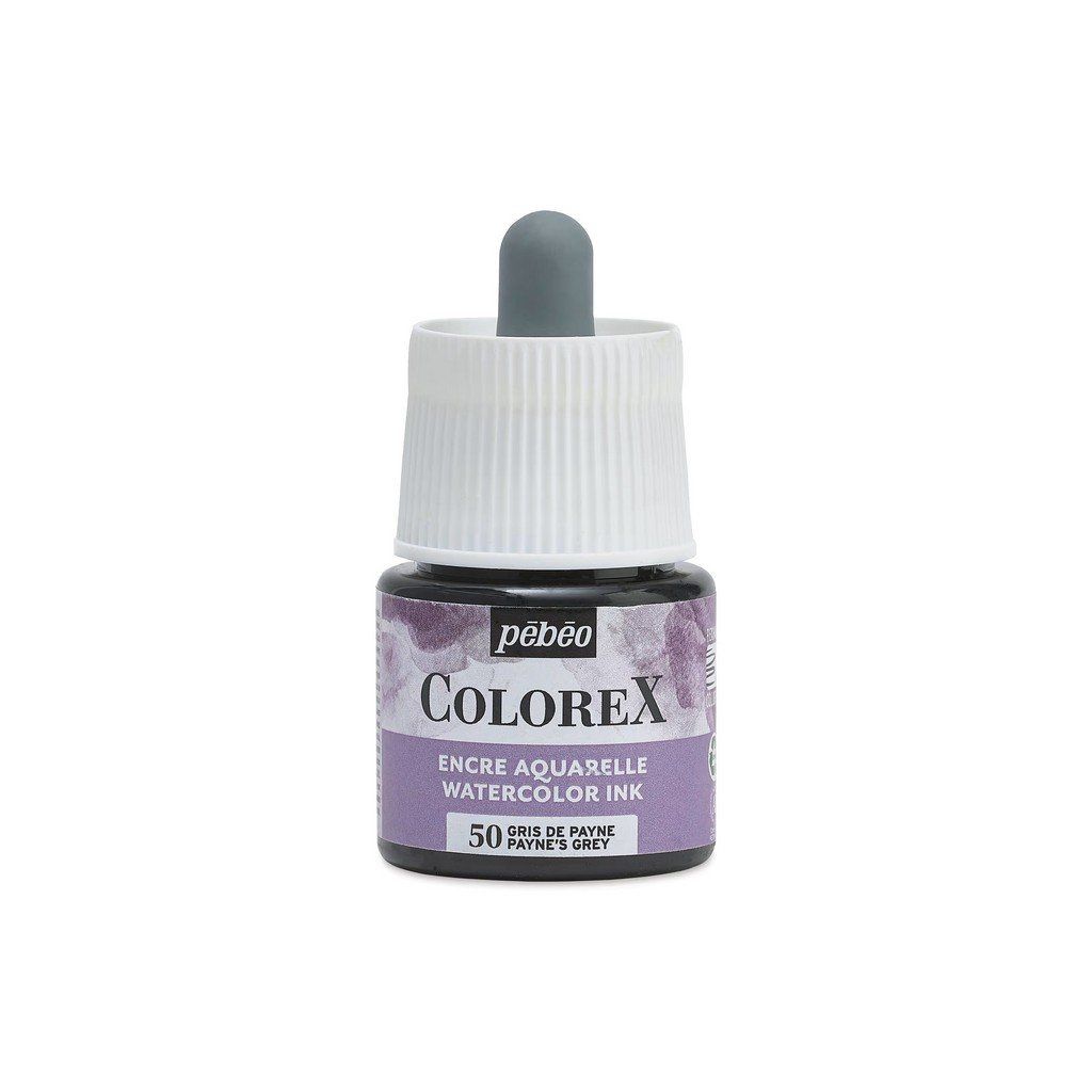 Akvarelový inkoust PEBEO Colorex 45 ml, Paynes Grey (50)