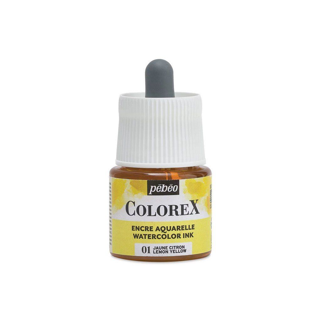 Akvarelový inkoust PEBEO Colorex 45 ml, Lemon Yellow (01)