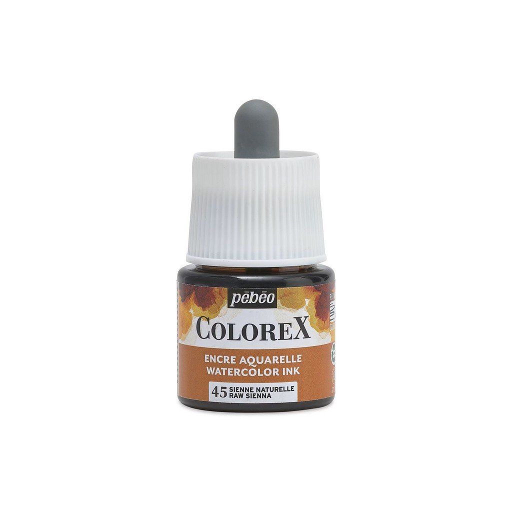 Akvarelový inkoust PEBEO Colorex 45 ml, Raw Sienna (45)