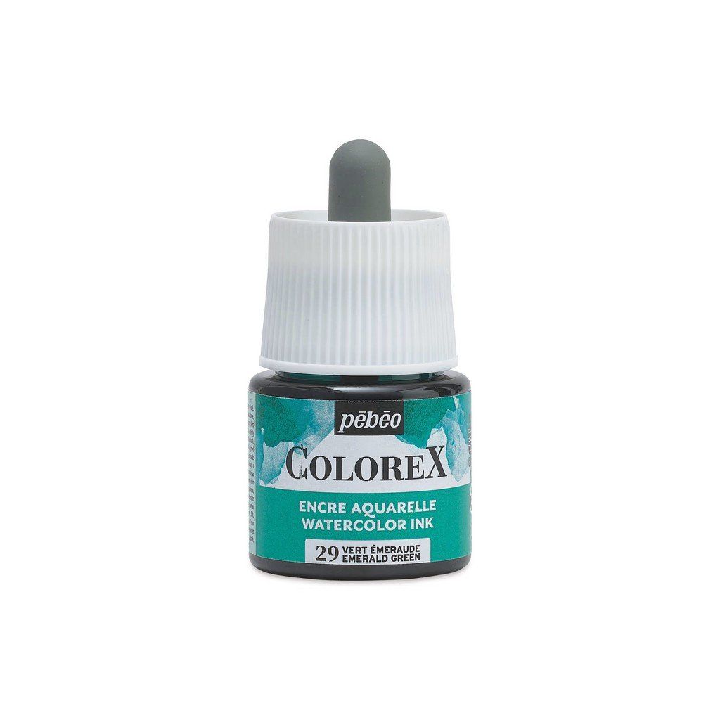 Akvarelový inkoust PEBEO Colorex 45 ml, Emerald Green (29)
