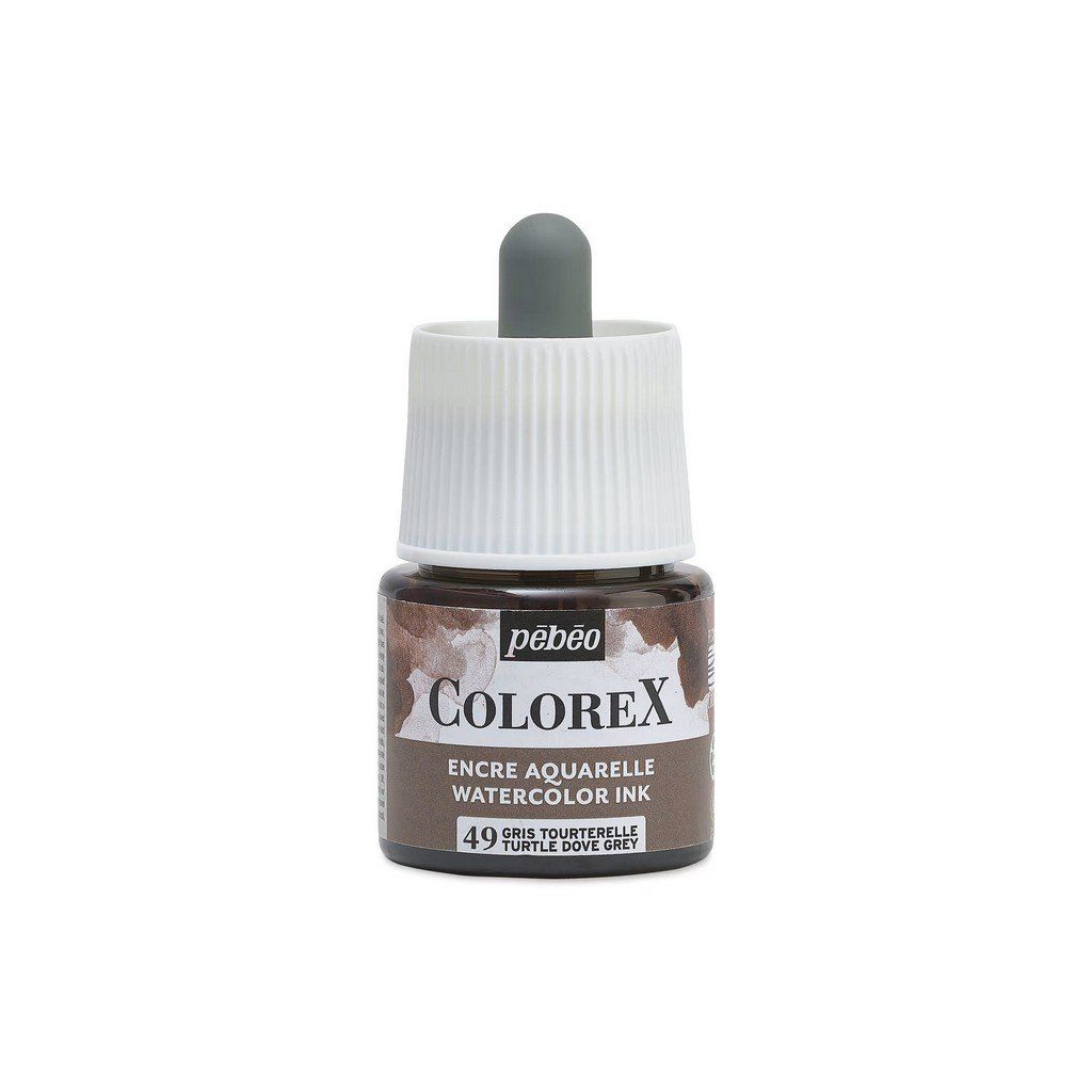Akvarelový inkoust PEBEO Colorex 45 ml, Turtle Dove Grey (49)