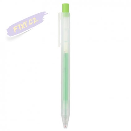 11271 3 0 5mm muji svetle zelene pero gelove clicker