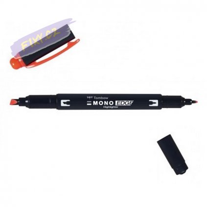 11418 5 tombow highlighter edge oranzovy