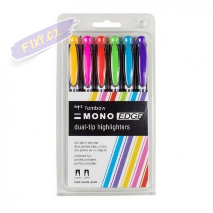 11433 5 tombow highlighter edge sada 6ks