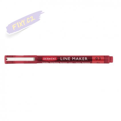 11526 1 liner derwent line maker 0 3mm cerveny