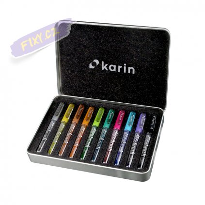 11682 4 karin decobrush metallic 10ks v kovove krabicce