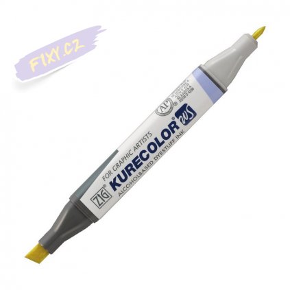 12246 2 kuretake zig kurecolor twin 100 pale yellow