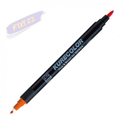 12702 1 kuretake zig kurecolor fine brush 215 scarlet red