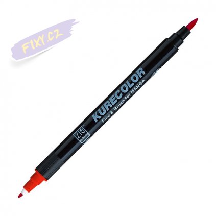 12705 1 kuretake zig kurecolor fine brush 217 cadmium red