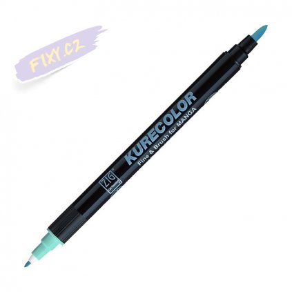 12735 1 kuretake zig kurecolor fine brush 303 light blue