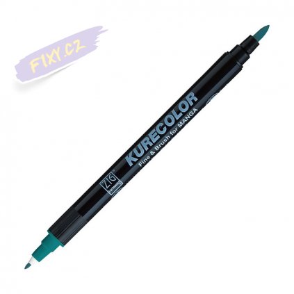 12762 1 kuretake zig kurecolor fine brush 334 persian green