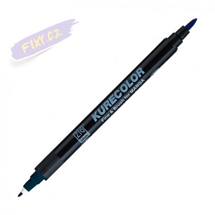 12765 1 kuretake zig kurecolor fine brush 339 peacock blue