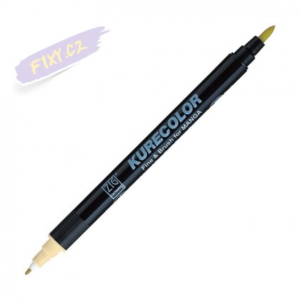 12819 1 kuretake zig kurecolor fine brush 424 light bisque