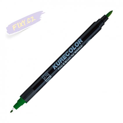 12837 1 kuretake zig kurecolor fine brush 508 green