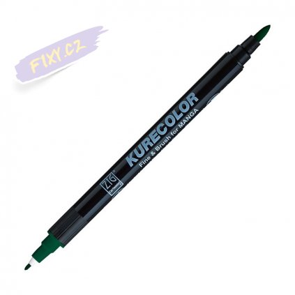 12849 1 kuretake zig kurecolor fine brush 539 marine green